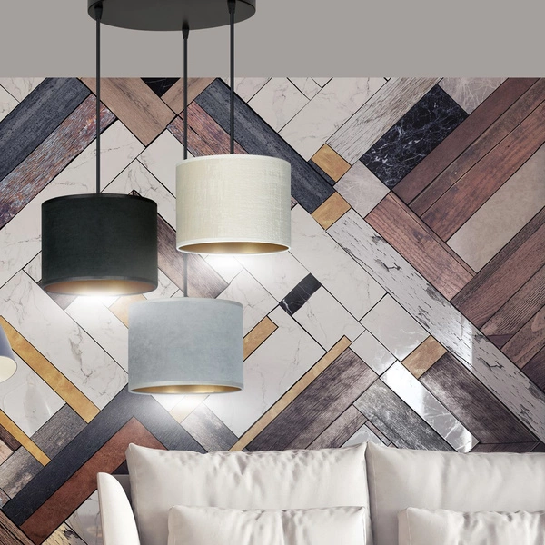 Lampa wisząca Emibig HILDE 3 BL PREMIUM MIX 1055/3PREM