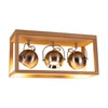 Lampa sufitowa Roy z 3xLED GU10 5W Dąb olejowany/Satynowy metal 5227374