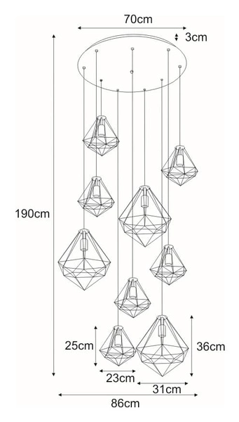Lampa wisząca KP-06 z serii MARKO