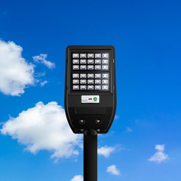 Latarnia solarna Via, czarna, 50W LED, barwa zimna 6000K, 500lm, EKO9093