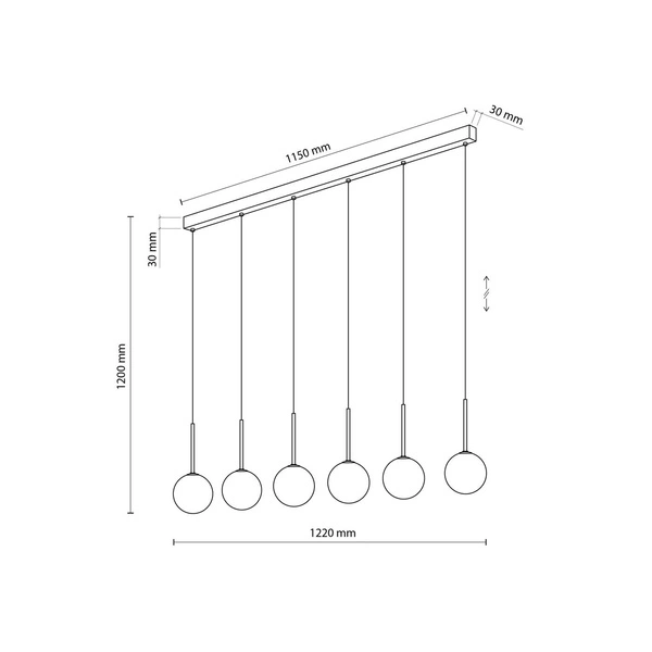 MARTIN WHITE LAMPA WISZACA 6 PŁ 4504