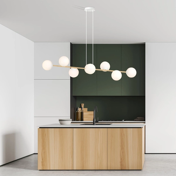 Lampa wisząca Emibig GRAVITY 8 WH GOLD 1242/8