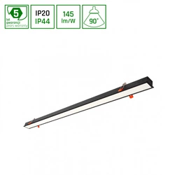 ALLDAY INSPIRE IN 840 17W 230V 560mm 115st CZARNY IP44/20