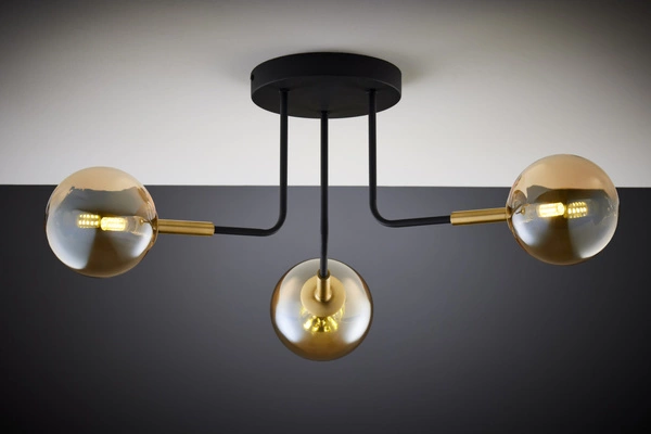 Nowoczesna Lampa sufitowa BURANO wys. 31cm 3xG9 14W IP20 | Złoty