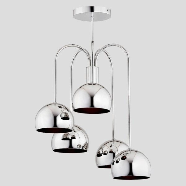 Lampa sufitowa żyrandol GLAMOUR chrom śr. 46cm