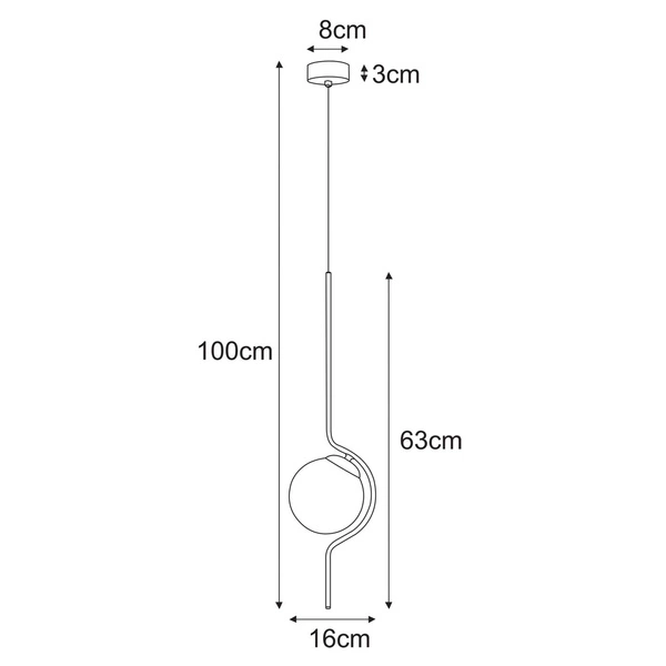 Lampa wisząca K-5330 z serii NEVA