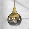 Lampa wisząca MONTE GOLD, 15 cm, MLP8401, złoty/dymiony, 1x60W E27