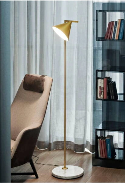 Lampka Podłogowa Złota Abruzzo Valentino E27 150cm