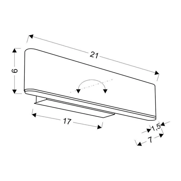 Kinkiet obrotowy NICOLETTA 21-75505 brązowy 4W LED, barwa neutralna 4000K