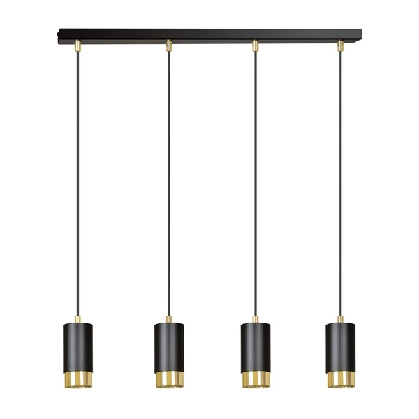 Lampa wisząca Emibig FUMIKO 4 BL/GOLD 817/4