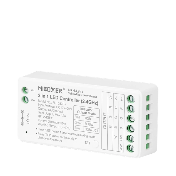 MI-LIGHT KONTROLER LED 3W1 2.4GHz 12-24VDC | RGB/RGBW/RGB+CCT