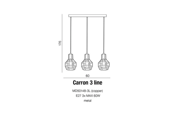 CARRON 3 LINE COPPER