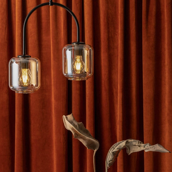 Klasyczna lampa stojąca do salonu SHINE E27 60W wys. 164cm | transparentny