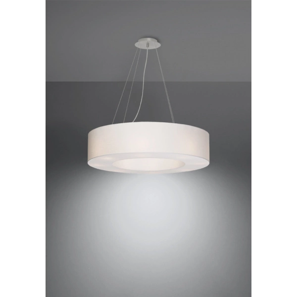 Nowoczesna lampa wisząca SATURNO SL.0751 70 cm biała 6xE27