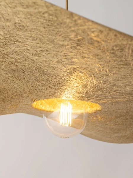 Designerska lampa wisząca KAPELLO L E27 60W śr. 76cm | złoty