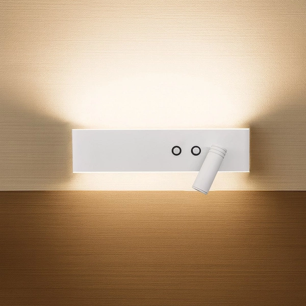 Kinkiet Resort prawy 10W + 3W LED 4000K Biały