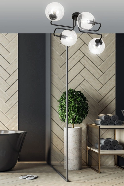 Lampa sufitowa Emibig BRENDI 4 BL TRANSPARENT 831/4