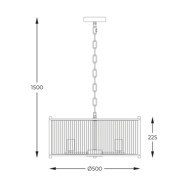 2200131P-L MARMO LAMPA WISZĄCA CHROME