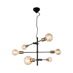 Lampa wisząca JOSEFINE E27 25W Metal | Czarny