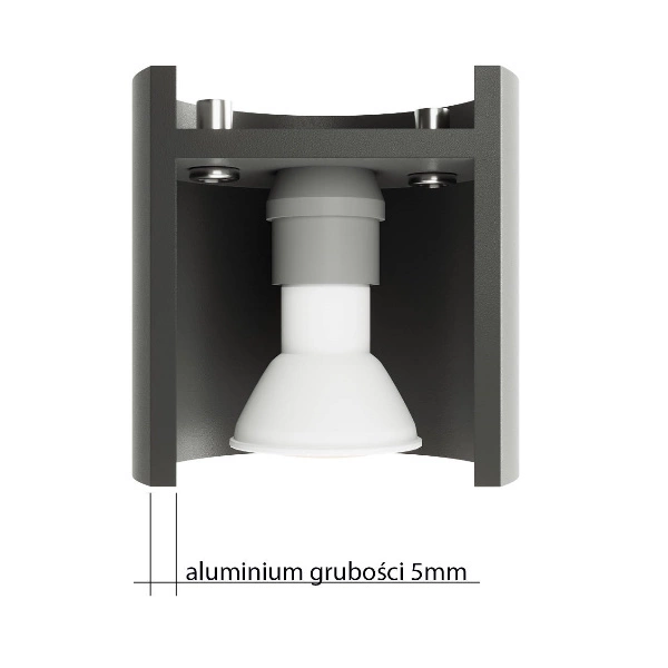 Kinkiet Sollux ORBIS 1 Czarny 12W LED, SL.0048