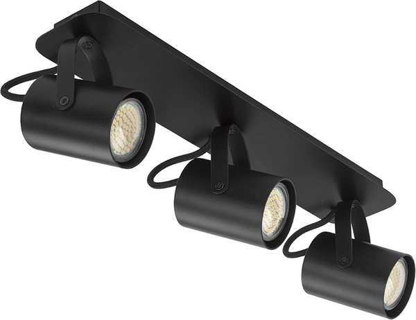 Nowoczesna lampa sufitowa plafon KAMERA 3 czarny 32557