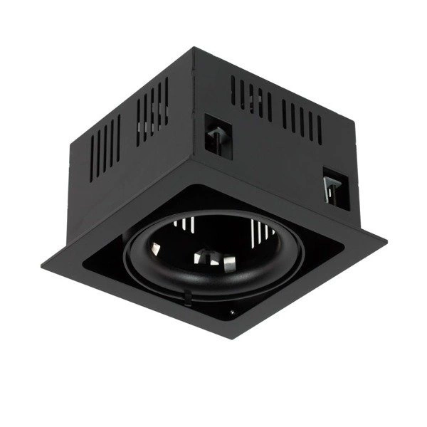 Oprawa wpuszczana downlight CROSTI TRAVO czarny szer. 17cm