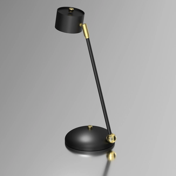 Lampka biurkowa ARENA, MLP7764, czarny/złoty, 1x11W GX53