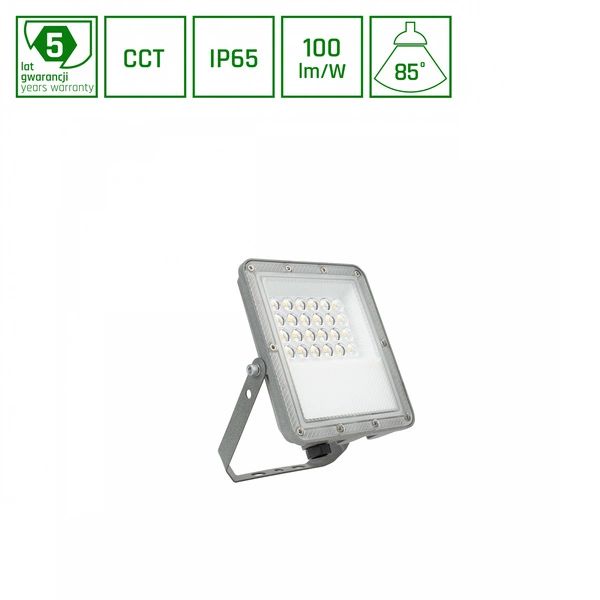 NOCTIS MAX CCT NAŚWIETLACZ 20W CCT 230V IP65 175x134x28mm SZARY 5 LAT GWARANCJI