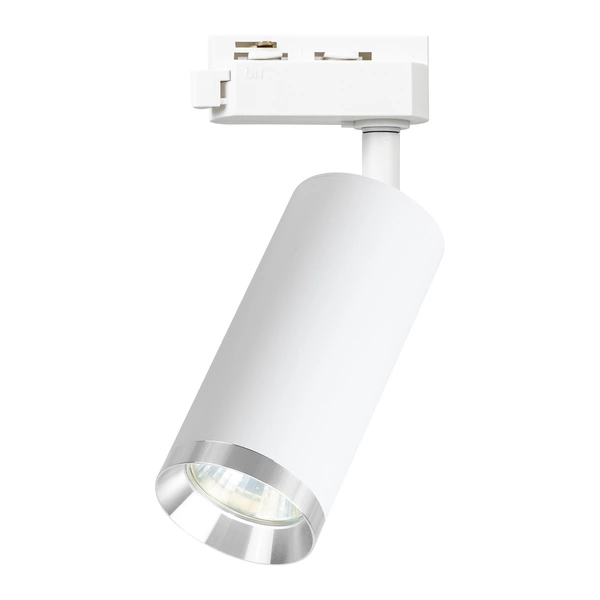 Oprawa Mica Track Biały + Chrom 1xGU10