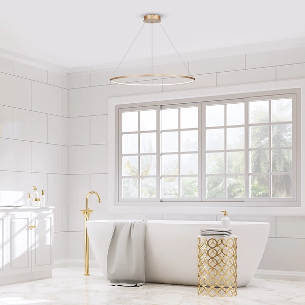 Lampa wisząca SATURNO, złota, 57W LED, barwa neutralna 4000K, ML8863