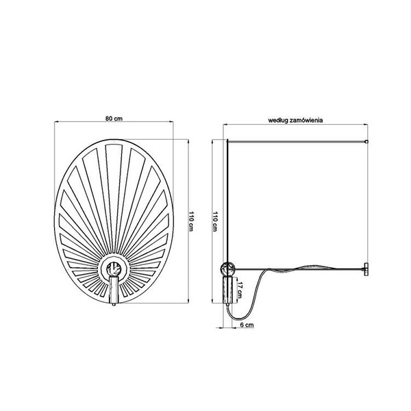 Lampa wisząca LEHDET TH.001CZ, czarna, 1x60W E27