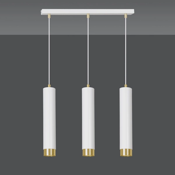 Lampa wisząca Emibig KIBO 3 WH/GOLD 642/3