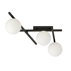 Lampa sufitowa Emibig SMART 3 Czarny/OPAL 1103/3