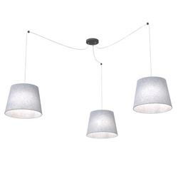 Lampa wisząca Emibig ASCOT 3 GRAY 1424/3