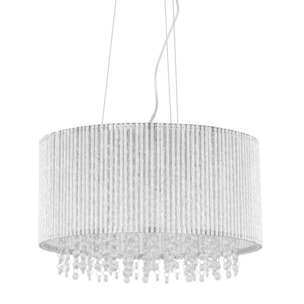 Lampa wisząca Anabella śr. 43cm 7xG9 | srebrny/transparentny