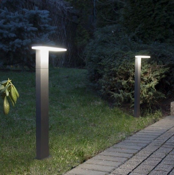 Kinkiet elewacyjny nad drzwi 24cm FLER 17601 DG | ciemny popiel