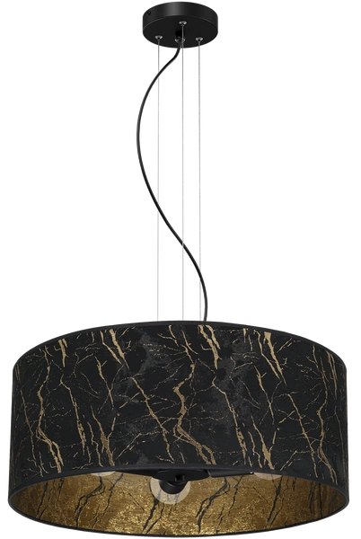 Lampa wisząca SENSO Black/Gold 3xE27 wys. 90cm | czarny złoty
