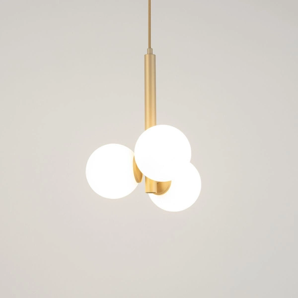 Lampa Sigma Perla 3 zwis złoty beż 33605