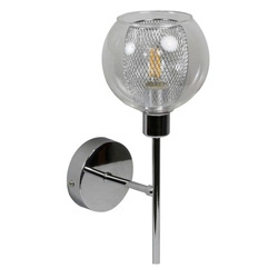 Kinkiet OZZO 21-72184 chrom/transparentny 1x40W E14