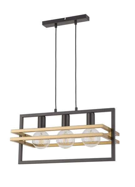 Lampa Sigma MERCI 3 lampa wisząca czarny złoty 32392