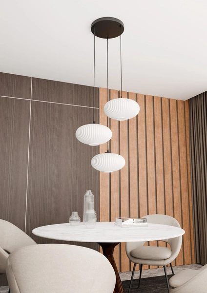 Lampa wisząca Emibig COCO 3 BL PREM OPAL 1376/3PREM