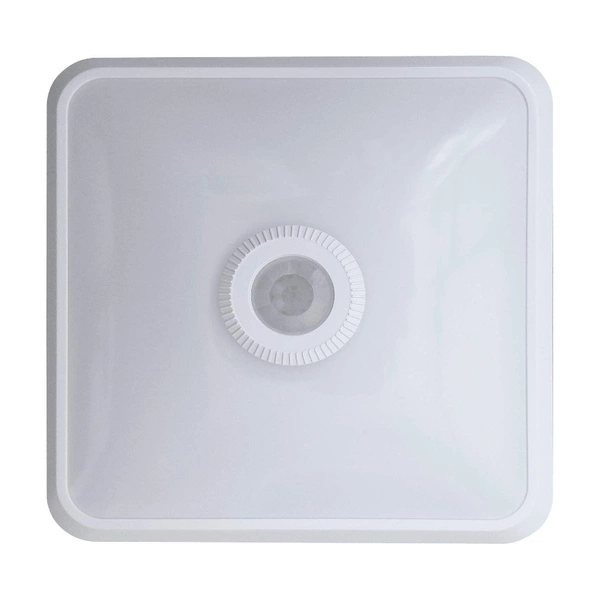 Plafon sufitowy LED MANA ROUND 20W IP54 IK10 czujnik ruchu PIR | biały