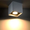 Plafon Sollux QUAD 1 Lampa sufitowa Aluminium szary 12Wv LED, SL.0024