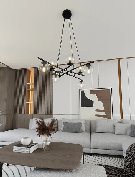Lampa wisząca Emibig ESSA 8 TRANSPARENT 1202/8