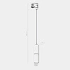 Lampa zwis do szyny 3 fazy TRACER 6064 1xGU10 | czarny zloty 6064