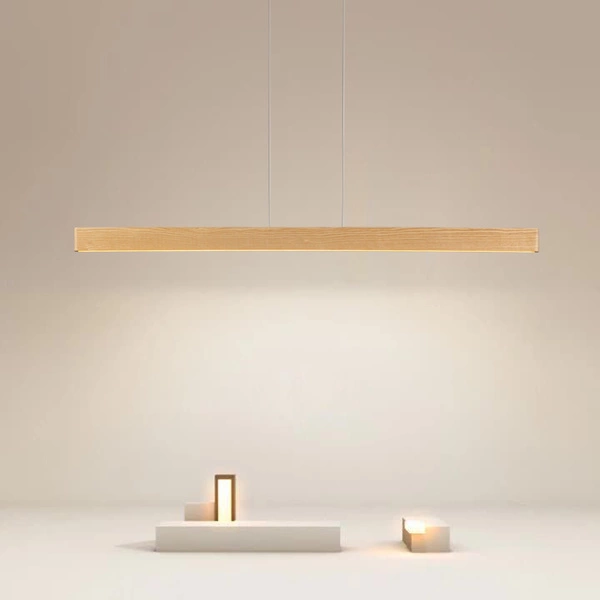 Lampa sufitowa, wisząca PRIMA WOOD 24W 3000K szer.150 wys.160cm | 18125