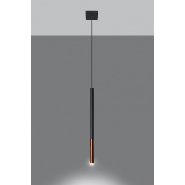 Lampa wisząca MOZAICA 1 SL.0888 czarny/miedź 1xG9