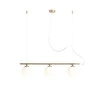Aldex Lampa wisząca BERYL 3, 1006E_30, złoty/biały, 3x40W E14