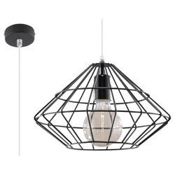 Lampa Wisząca UMBERTO Czarna Stal, E27 60W, SL.0294