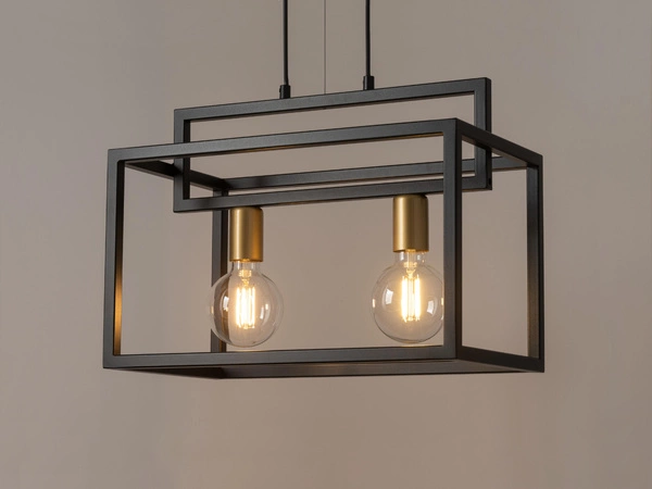 Lampa Sigma VIGO 2 czarny/złoty lampa wisząca 32439